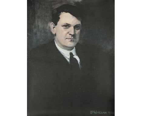 AFTER LEO WHELAN (1892-1956)MICHAEL COLLINS, A colour portrait print published by Walton's of Dublin in 1972 to commemorate t