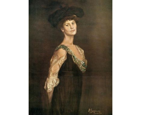 AFTER B. SZANKOWSKY (1873-1953)Constance Countess MarkieviczColour reproduction print, 24.5 x 34.5cms,Printed signature and i