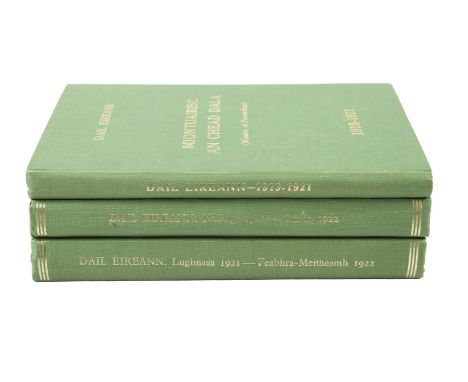 LIAM DE ROISTE'S COPY DAIL EIREANN 1919 - 1922 Minutes of Proceedings of the First Parliament of the Republic of Ireland 1919