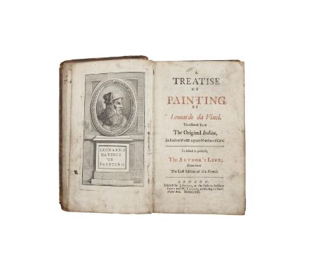 ASSOCIATION COPY[Plunkett (Joseph M.)] Signatory of The 1916 Proclamation. Da Vinci (Leonardo). A Treatise on Painting, 8vo L