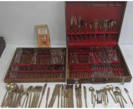 A Thai bronze canteen of cutlery to include soup spoons, forks, knives and othersLocation:If there is no condition report, pl