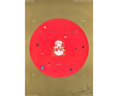 Damien Hirst (British 1965-), 'Death of God, Galeria Hilario Galguera', 2006, lithograph printed in colours on silk paper, si