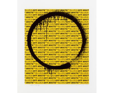 Takashi Murakami &amp; Virgil Abloh, 'Kyoto Enso', 2018, silkscreen in colours on wove paper, signed and dated in pencil by b