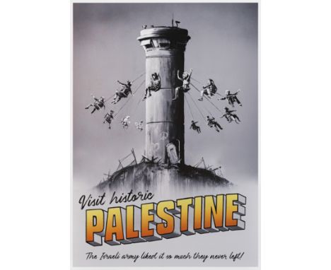 Banksy (British 1974-), 'Visit Historic Palestine', 2018, offset lithograph in colours on paper; sheet: 70 x 50cm ARR