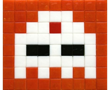 Invader (French 1969-), 'Invasion Kit #8 (Third Eye)', 2008, 72 ceramic tiles, signed, dated and numbered from an edition of 