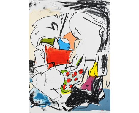 Eddie Martinez (American 1977-), 'No Title 1', 2015, lithograph in colours on 250 g. Velin d’Arches paper, signed, dated and 