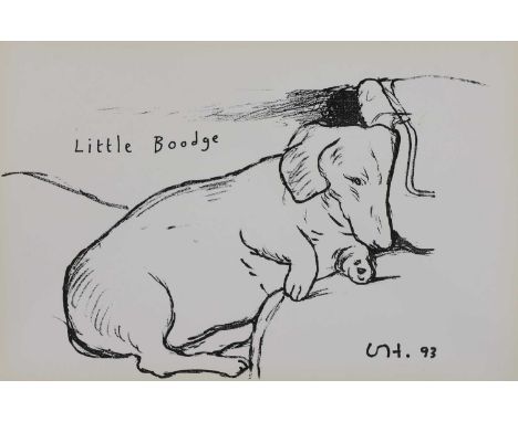 *After David Hockney 'Little Boodge'offset-lithograph, published by 1853 Gallery, Salt Mills, Saltaire, Yorkshiresheet 28 x 4