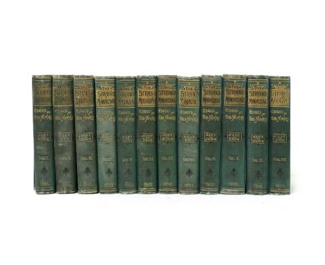 DOYLE, A C/THE STRAND MAGAZINE: First 12 volumes, 1891-1896 Original publishers’ pictorial covers; little rubbed. Volumes 2-6