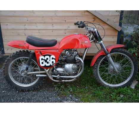 A Rickman Triumph Metisse 500 pre65 type motocross motorcycle, with four-stroke, twin-cylinder, air-cooled engine No. T100C A