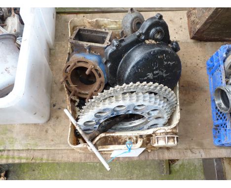 Suzuki engine parts, six rear sprockets, etc.,