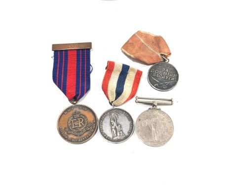 4 medals inc 1897 army temperance , ER 11 police exemplary service to sgt joseph t.r logan etc 