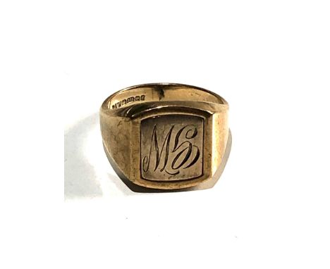 1979 vintage masonic gold revolving ring blue enamel masonic symbols weight 7.7g 