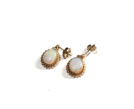 9ct Opal pendant earrings 1.7g 