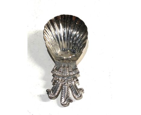 Silver hallmarked prince of wales tea caddy spoon 