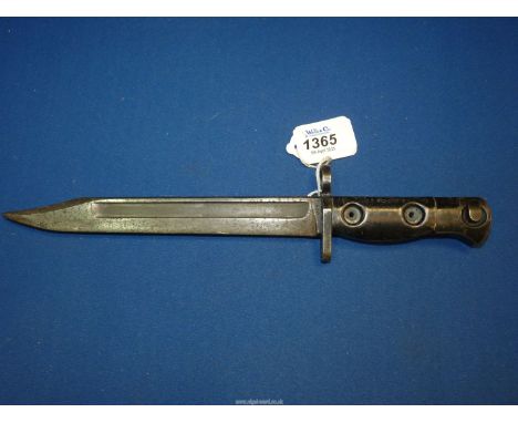 ***COLLECTION ONLY**A British Army 1950's L1A3 Bayonet, 8" blade.****ALL WEAPONS MUST BE COLLECTED IN PERSON - NO POSTAGE. Pr