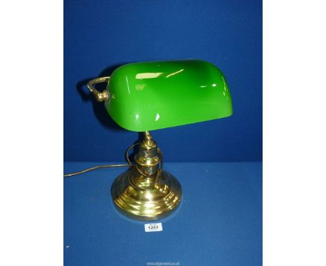 A contemporary Bankers Lamp.