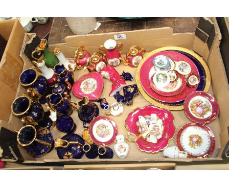A good quantity of Limoges trinket dishes, vases, teapots, display plates etc.