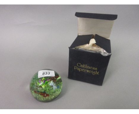 Caithness Limited Edition glass paperweight, pond life   CONDITION REPORT  Appears to be in very good conditionNo noticeable 