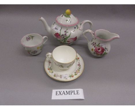 Spode Marlborough Spray part tea service together with a Wedgwood Mirabelle part tea service