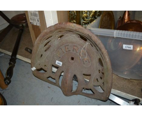 Cast iron tractor seat by Pierce