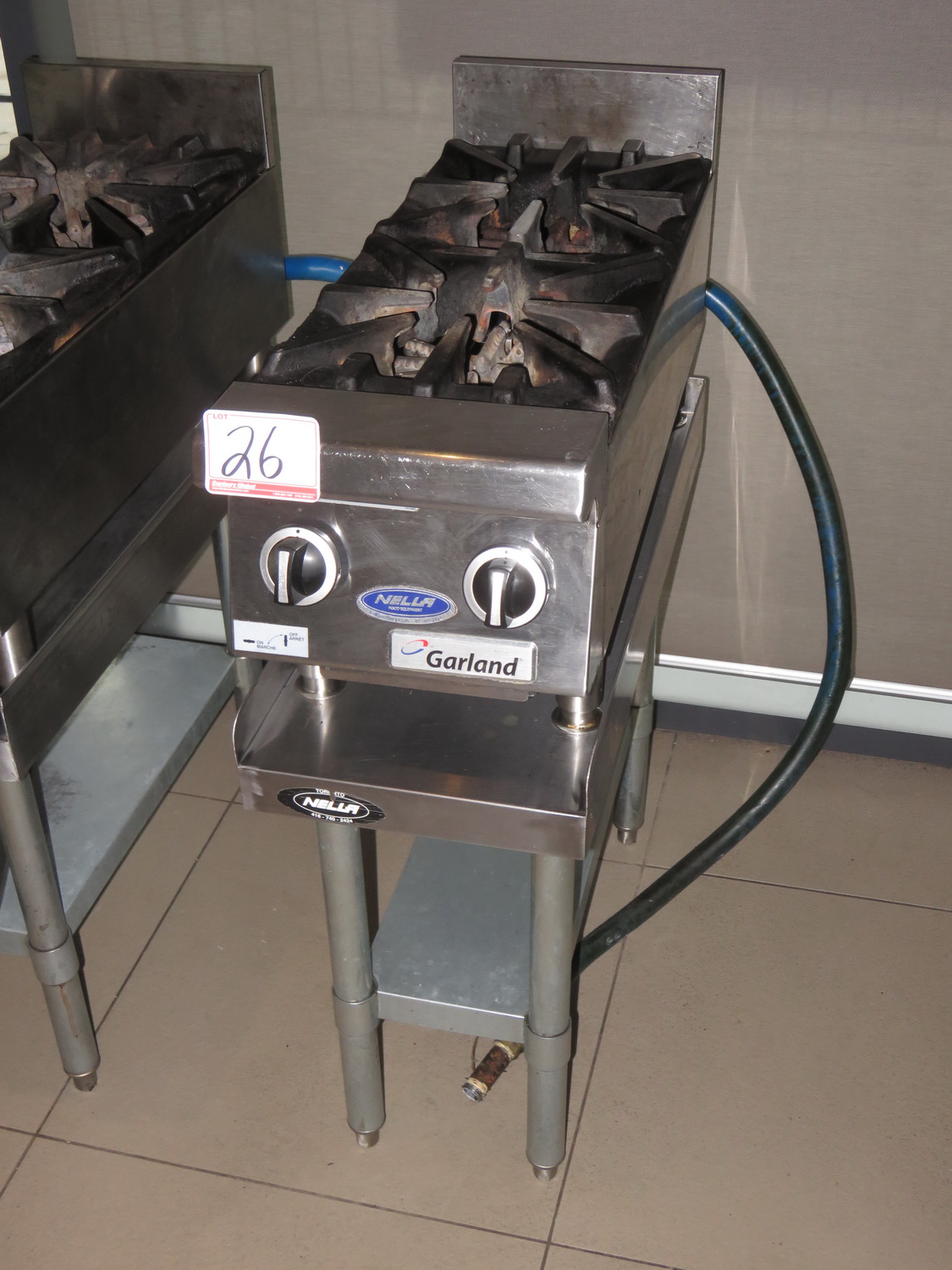 GARLAND GAS 2BURNER COUNTERTOP GAS STOVE