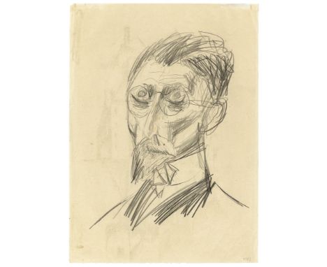 (See English version below)Otto Dix (Gera-Untermhaus 1891 – 1969 Singen). „Männliches Bildnis“. Um 1922Bleistift auf Papier. 