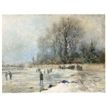 Paul Wilhelm Tübbecke. Winterlandschaft. 1888