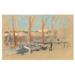 Max Liebermann. Segelboote im Hafen. 1902