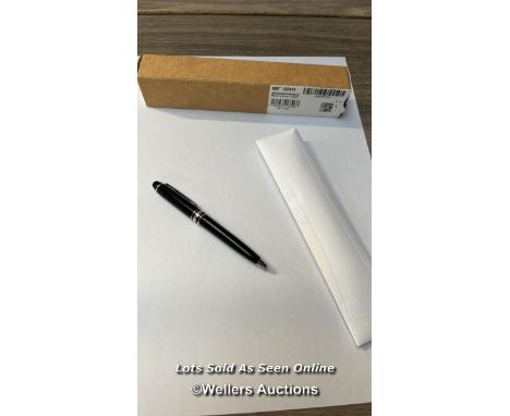 MONTBLANC 132472 MST BP PL BLK WA MOZART PLATINUM - COATED BALLPOINT PEN / APPEARS TO BE NEW / RRP: £355 / H3