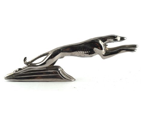 Vintage Lincoln Greyhound chrome car mascot.  8cms tall. Please note this lot has the standard Ewbank's standard buyers premi