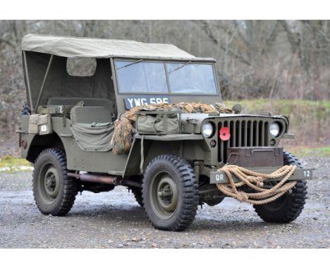1945 Willys Jeep. Registration number: YWG 585. Mileage displaying: 17,807. American supplied in 1945 Willys Jeep.  Then tran