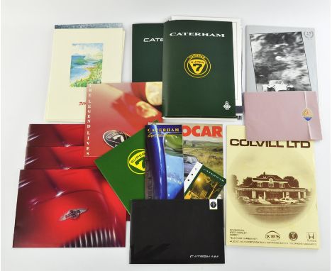 A collection of Caterham and Morgan sales brochures. Please note this lot has the standard Ewbank's standard buyers premium p