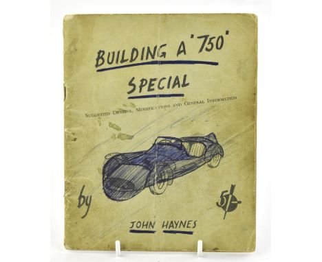 A Building A '750' Special by John Haynes. First Haynes Manual published. Email with correspondence between the vendor and Mr
