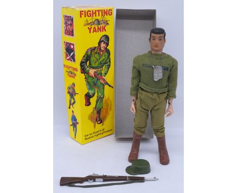 PGD Inc. - "Fighting Yank" Action Figure (Made in Hong Kong), circa 1960's, 1:6th Scale wearing unform, dogtag and accessorie