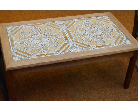 Retro tile topped table 