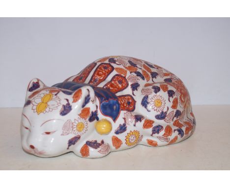 Oriental ceramic model of a cat 30 cm 