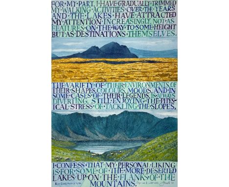 ‡ JONAH JONES - limited edition (48/350) print - entitled, 'Llyn Caseg Fraith & Tryfan', signed (printed signature) and dated