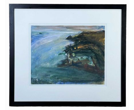 ‡ PETER PRENDERGAST limited edition (14/75) print - 'White Light on the Sea, North Anglesey, 2004', signed, 41 x 50cmsProvena