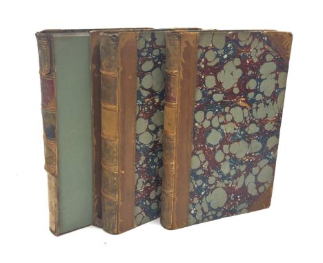  Malcolm Sir John: The Life of Robert, Lord Clive. 1836. Three volumes. Engraved frontispiece portrait and folding map of Ind