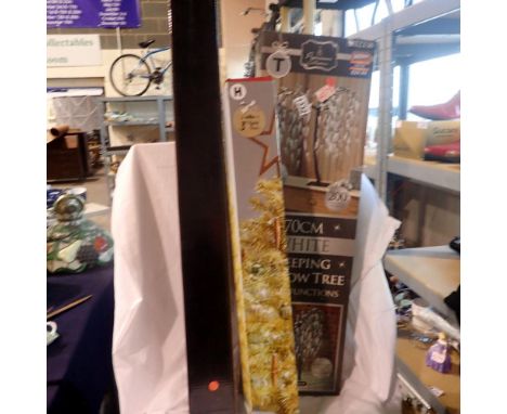 Boxed white 'Weeping Willow' tree light 701cm H, and 2 boxed items. Not available for in-house P&amp;P