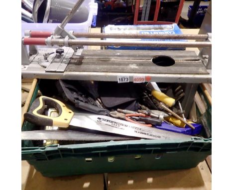 Large selection of tools and fixings, including vices, rotary tool accessories and saws. Not available for in-house P&amp;P