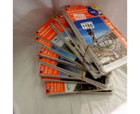 Selection of Ordnance Survey walking maps. Not available for in-house P&amp;P