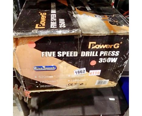 Power G 5 speed drill press, 350W. Not available for in-house P&amp;P