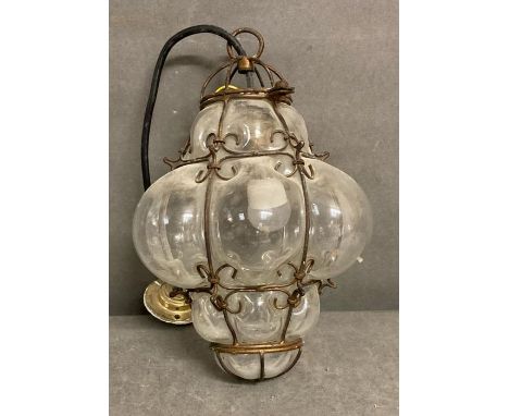 A Seguso Murano pendant light 