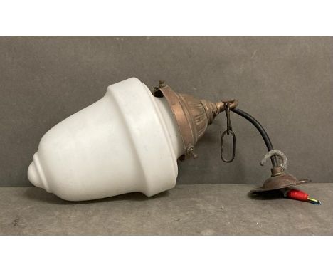 A white ceramic ceiling light 
