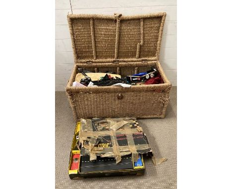 A large selection of vintage Scalextric
