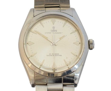 A stainless steel Tudor Oyster 'Elegante' wristwatch, A 1960s stainless steel Tudor Oyster 'Elegante' wristwatch, ref 7960, c