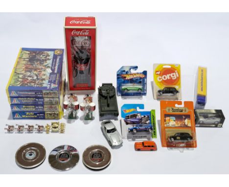Corgi, Mattel Hot wheels, Italeri &amp; similar, a mixed group, to include diecast vehicles, plastic model kits, and others. 