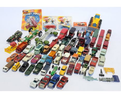 Matchbox, Dinky, Tri-ang &amp; similar, an unboxed vehicle group, to include Dinky Royal Mail Van, Tri-ang Hi-Way Series, Mat