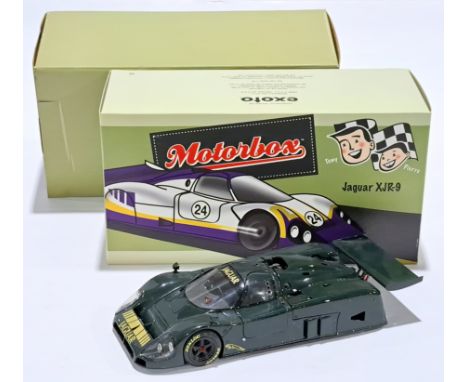 Motorbox (Exoto) 1:18 scale mtb00101 Jaguar XJR-9, condition appears to be Excellent (would benefit from gentle cleaning, as 